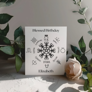 Personalised Blessed Birthday - Wheel Of Year