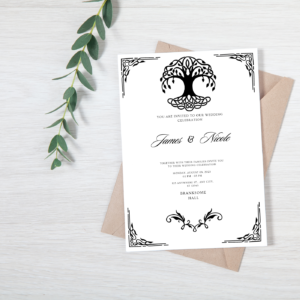 Celtic Wedding Invite -Tree of Life