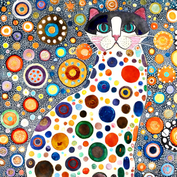 Klimt-Inspired Cat Greeting Cards – Boxed Set of 12 - Image 7