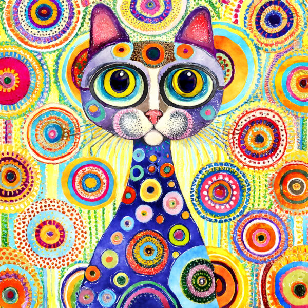 Klimt-Inspired Cat Greeting Cards – Boxed Set of 12 - Image 11